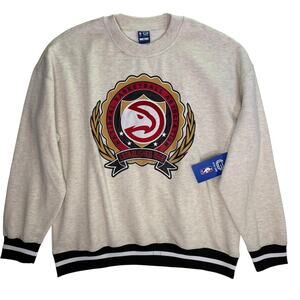 NBA Ultra Game Atlanta Hawks Crewneck Sweatshirt Men’s XL Beige Pullover NWT